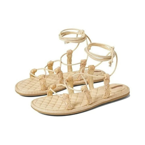 NIB Sam Edelman Zariah 2 Gladiator Sandals Sand Nappa Size 7 M (MSRP $130) - Picture 1 of 8